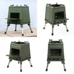 ( )화목난로 카키 캠핑용화목난로 미니화목난로 접이식 26x34cm