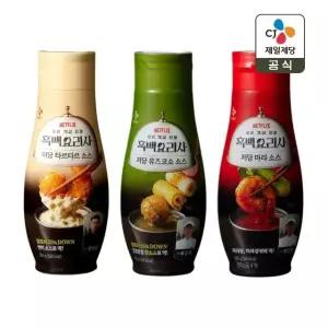 CJ제일제당 저당 타르타르소스 250g x1개+유즈코쇼소스 255g x1개+마라소스 260g x1개