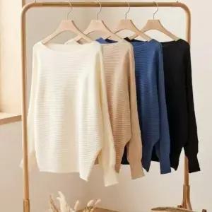 여자 가오리 소매 루즈핏 조직감 니트 긴팔 상의