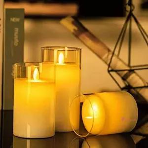 불꽃이 흔들리는 리얼 전자초 3종세트 LED양초zab766