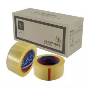 구오 아크릴 박스포장테이프 48mmx40m-150개투명박스 용품 택배 대용량