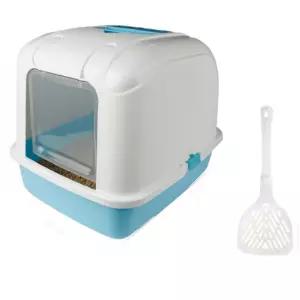 고양이 탈취 뚜껑 화장실 후드형 모래주걱포함냥이 똥통 내구성좋은 튼튼한 공기청정 대형 성묘