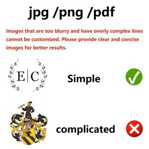 맞춤형 왁스 실링 스탬프 25/30/40/50mm 원형/사각형 황동 헤드 개인 로고 웨딩 봉투 초대장 카드 장식 씰