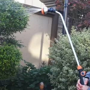 8가지 분사모드 롱 분사기 원예 세차 다용도 물뿌리개호스연결기 고압기 롱기 물기