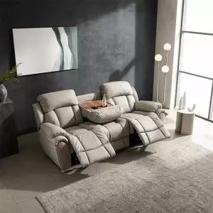 (수도권무료) 시트앤모어 나만의 휴식공간 프라임 전동 3인 천연통가죽 리클라이너소파 KC4102