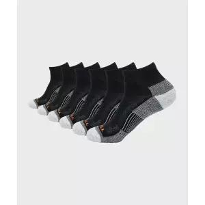 머렐 MERRELL 6 PACK 리사이클 쿠션 중목 양말 BLACK M24A3-UAS701BLK 455777