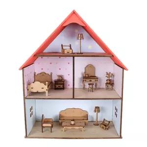 영공방 인형의집 가구세트 B타입 (YM498)모형완구 조립 재료 용품 만들기 만들기키트 어린이용 즈용 나무