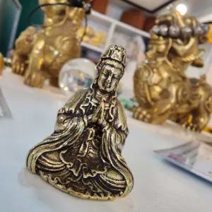 불교 관세음보살 구리 부처님 불상 장식 인테리어소품 촬영 카페 선물 신자 장식품 종교