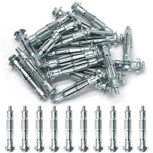 지오제르미 20개 M5x52mm 몰리 볼트 헤비 듀티 중공 벽 앵커 석고 드라이월 TV 커튼봉 거울 수건걸이 사진