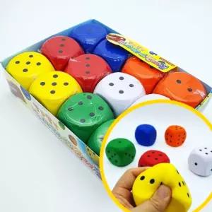 말랑한 KC인증 주사위 놀이 어린이집 유치원 스퀴시 랜덤이 펀지 반짝이 게임 트레스볼 말랑 단체 펀지공