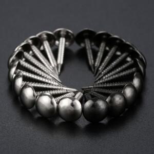 50Pcs 실내 장식 손톱 슬리버/블랙 8*20mm 보석 나무 상자 소파 가구 압정 스터드 홈 주방 목욕