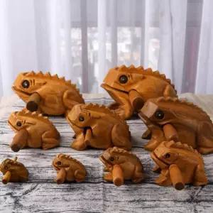 불교목탁 두꺼비 무사기원 미니소리목탁 용품 기념품 선물 신사 나무 굿즈