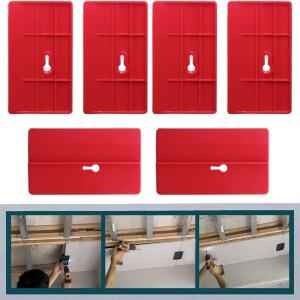 2/6pcs 마른 벽에서 나온 피팅 도구 석고 보드 고정 룸 천장 경사 벽 장식 목수 위치 플레이트