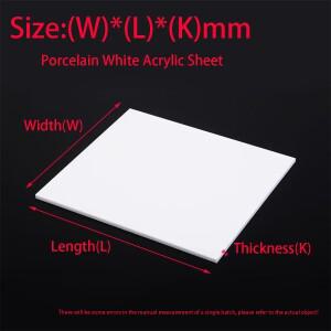 흰색 아크릴 보드, 200*200/300*300/300/400mm 도자기 반사판, 유백색/왁스 조롱박 반투명 라이트 박스 멧