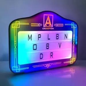 VIP 병 서비스 표지판 - 맞춤형 LED 편지 발표자 클럽 및 바용 아크릴 명판 휴대용 조명 파티 이벤트에