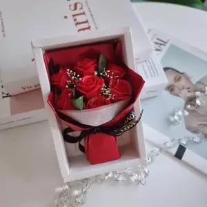 로라제이 봉안당 납골당 꽃 꾸미기 미니 비누다발조화 다발 부착 추모관 소품 프리저브드