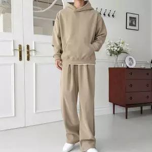 남자 오버핏 코듀로이 후드티 핀턱 와이드팬츠 세트 겨울코디