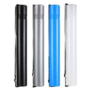 뚜껑이 있는 포스터 보관 튜브 조절 가능한 어깨끈이 휴대용 문서 홀더 스케치 용지 지도 예술용