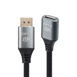 8K 디스플레이포트 연장선 2M DP 1.4V UHD젠더 컴퓨터 시네뷰 모니터 케이블 변환