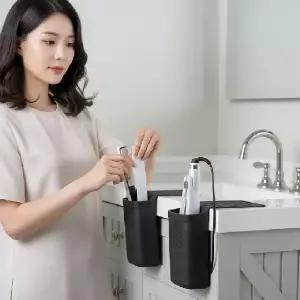 헤어기기 거치대 고데기 정리함 미용실 드라이기 보관함 받침대