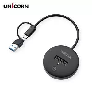 유니콘 NVMe SSD 도킹스테이션 M.2외장케이스 USB A+하드디스크 휴대하기좋은크기 휴대용 노트북 하드용