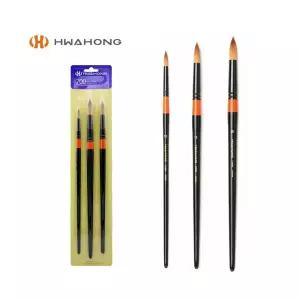 화홍 수채붓 700R 3본세트(A)그림물감 미술준비물 수채 인조모 회붓 재료