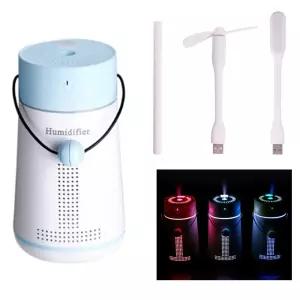 위플 무선 포시즌 3in1 무드등 가습기 블루회사 사무용 침실 거실 저소음 개인용 USB 습도조절기 사무실 학