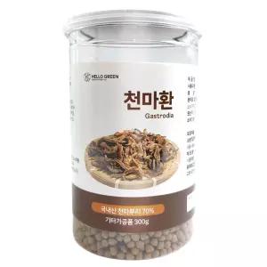 헬로우그린 국산 무주 천마환 300g(통)가루 분말 솔잎 소나무 야생 뿌리 건강 건강정