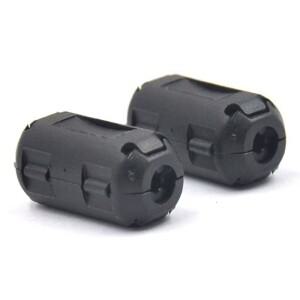 2/5pcs 5mm 페라이트 코어 코드 링 소음 억제 필터 케이블 클립 와이어 전원 비디오 도구