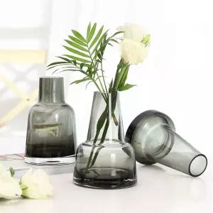 홈데코 원뿔 모양 유리 화병 1개 디자인 택1테이블꽃병 소품 인테리어