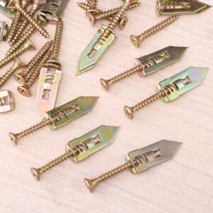 10-50x 나사가 있는 자체 드릴링 건식 벽체 앵커 헤비 듀티 금속 확장 캐비닛 석고 보드용 셀프 태핑