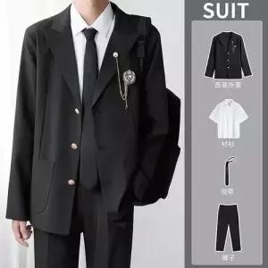 호크아이 남사친 셔츠 쓰리버튼 데일리룩 학생 정장 정장세트 패션 제복 반바지 양복 KUK1