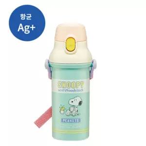 스누피 팝컬러 원터치 물통 480ml (일) (613180)유치원 어린이집 소풍 물병 캐릭터