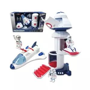 우주 탐사 기지 세트 WY 891A-3정찰카 정찰선 탐험놀이 장난감 과학 로켓 비행사 탐험 본부