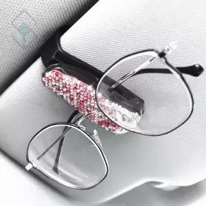 차량용 큐빅 선글라스 홀더 1개 색상 택1 썬글라스 자동차 클립 썬클립 용클립