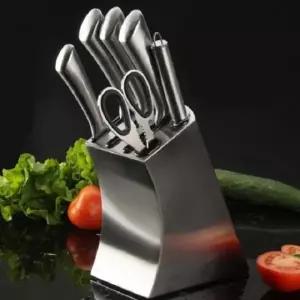 ( )주방 스텐 칼 블럭 라운드 스텐 칼꽂이 물빠짐 거치대 정리함