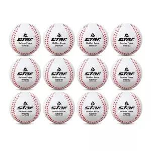 [에이치플러스몰]bns 스타 WB8110 NEW 고무 연식야구공 12개입