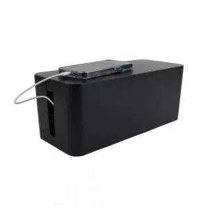 ( )멀티탭 다용도 전선정리함 블랙 중형