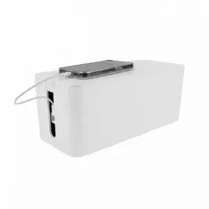 ( )멀티탭 다용도 전선정리함 화이트 중형