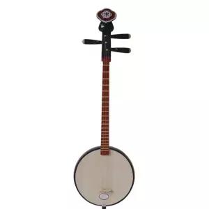 샤미센 기타 소형 전통 일본 비파 휴대용 연주 블랙 악기