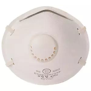 크린탑-안면 부과식 방진 마스크 400VW 2급(분진 미스트) (BOX(10EA))산업안전용품 보호 공업