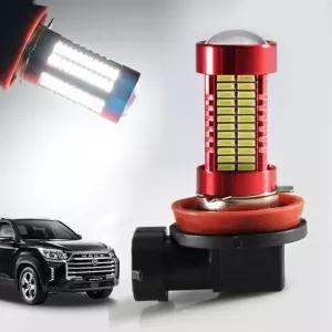 레드에디션 렉스턴스포츠 칸 106발 LED 안개등 H8LED램프 106발LED 106발LED등 자동차등 차량용등 LED등