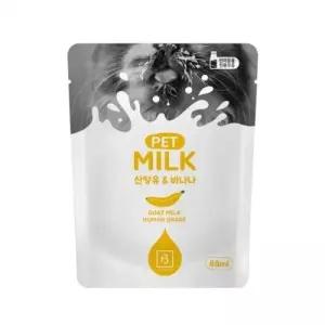 반려동물용 산양유 바나나 음료 강아지 펫밀 80ml x10개묘 용영양 고양이 인간용원료 크펫간식 밀크 와음료