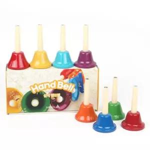 핸드벨 SHB-8 8pcs학습용 컬러 악기놀이 완구 장난감 음악 연주 핸드 연습용 교육용