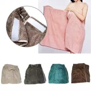 DS 리본치마 샤워가운 흡수력이 좋은 파인애플 극세사원단 포근한