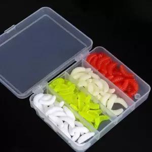 구더기 루어낚시 세트 윔 찌 100개입 미끼 빙어 송어 루어 용품