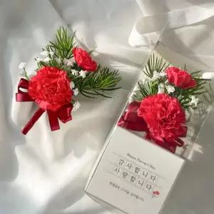 올인원 패키지 카네이션 브로치 코사지 스승의날 어버 꽃다발 꽃바구니 어이선물추천 조화 어이