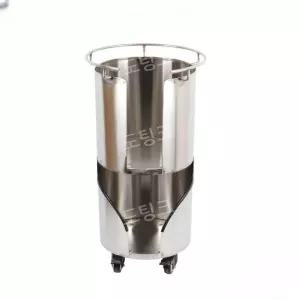 업소용 석쇠 보관함 고기집 불판 수거 보관대 구이판 원형 핸들 카트