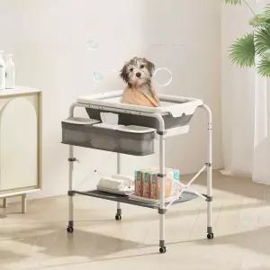 강아지 욕조 접이식 반려동물 기본 고양이 세면대 목욕