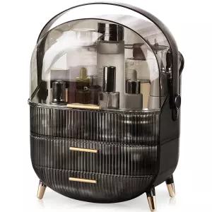 캐니토론 메이크업 오거나이저 배니티를 위한 대용량 스킨케어 서랍 2개와 침실 조리대 및 욕실 수납을